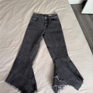 ASOS Stylish Black Flared Women's Jeans - 24